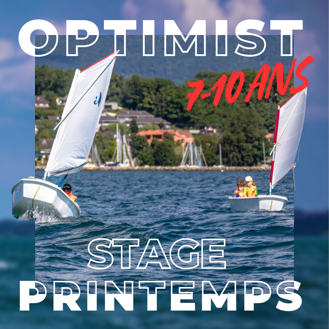 Stage Printemps d'Optimist à l'Ecole de Voile du Club Nautique de Crans