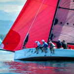 Voilier en régate sur le Léman - Ouverture CdPL 2024 Crans